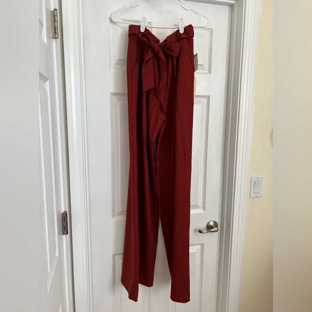 Elevenses High waisted belted pants in LONG